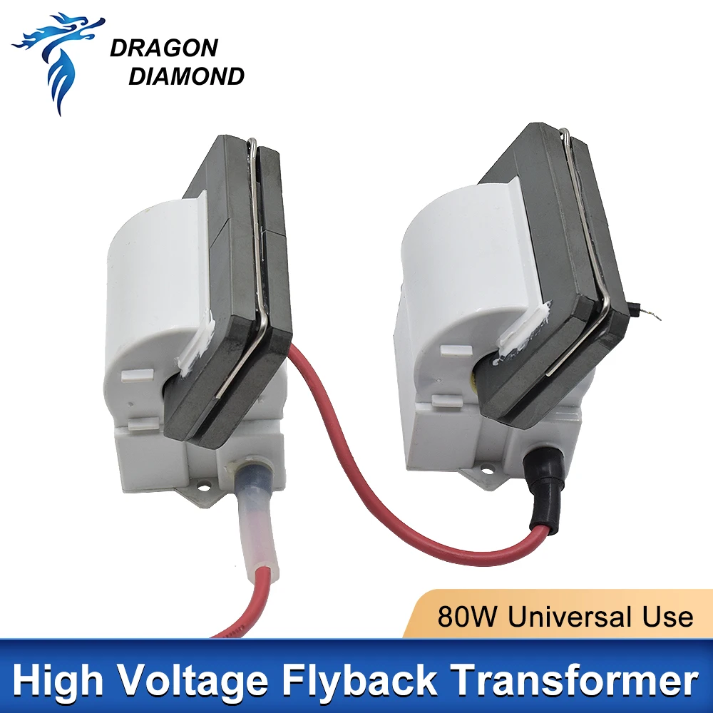 80W Co2 Laser Hoogspanning Flyback Transformator Voeding voor Co2 Graveur Machine PSU