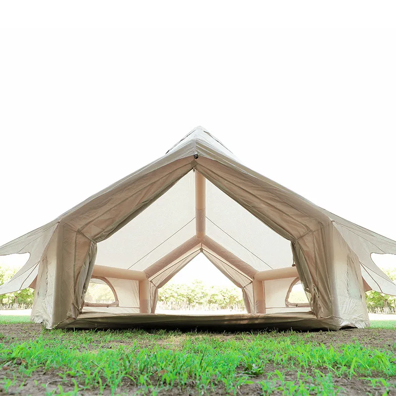 

Newest Single Layer Outdoor Waterproof UV-resistant Four-Season Quick Opening Air Inflatable Yurt Tipi Tent Large Space Made