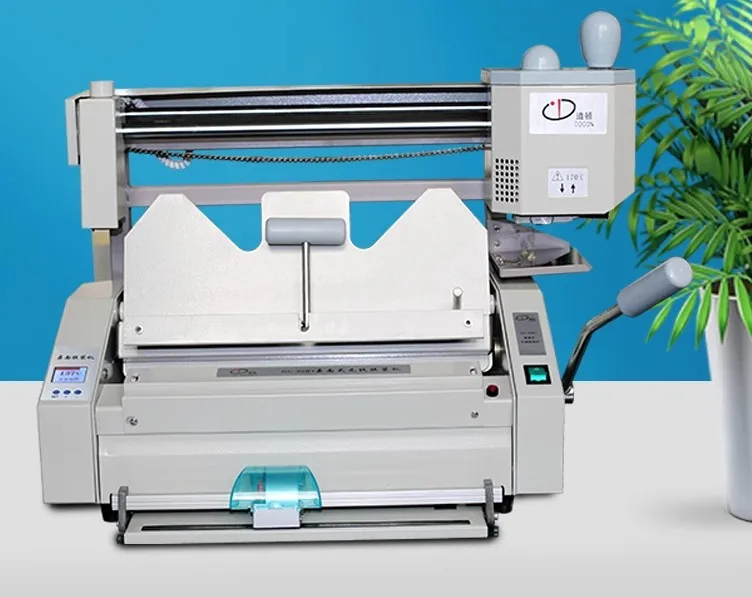 Perfect Binding Machine Hot Melt Glue Book Binder with Paper Creasing Function