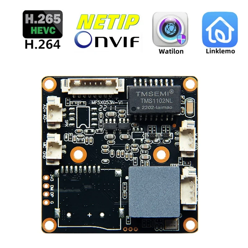 

FH8856+GC8053 IP Camera Module Board 4K 8MP 3840*2160 H.265 Human Motion Detect Onvif NETIP P2P Mobile Low illumination Raidator