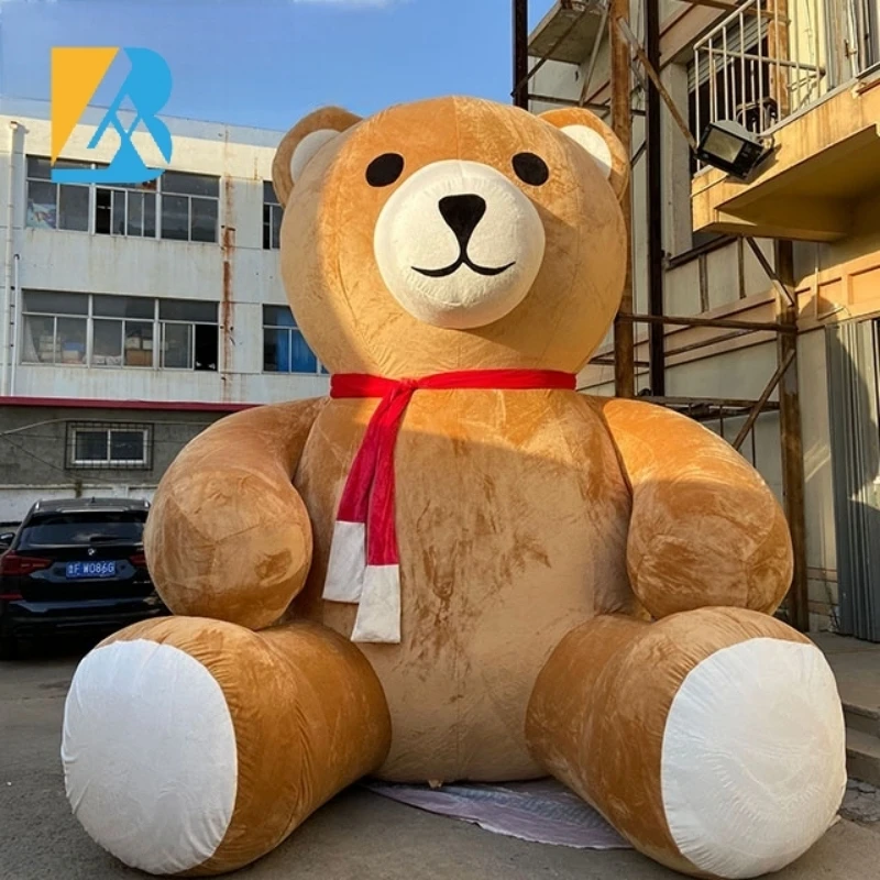 Personalized Giant Plush Inflatable Bear for Corporate Event Designs