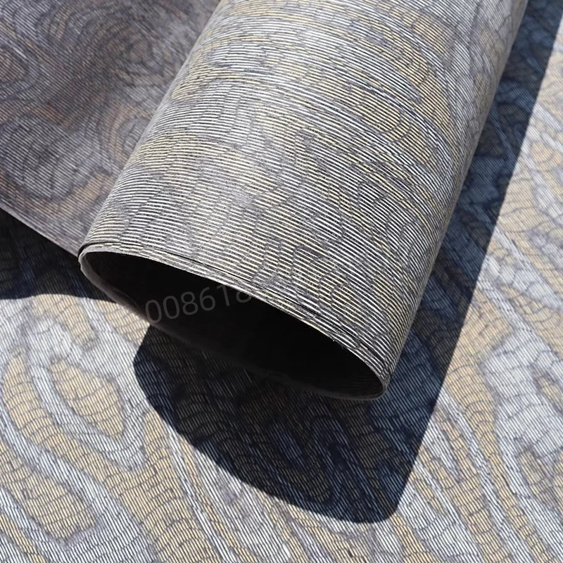 Reconstituted Engineered Wood Veneer with Serpentine Pattern,E.V.,Fleece Backing,1 Piece, for Furniture,Automotive & Home Decor