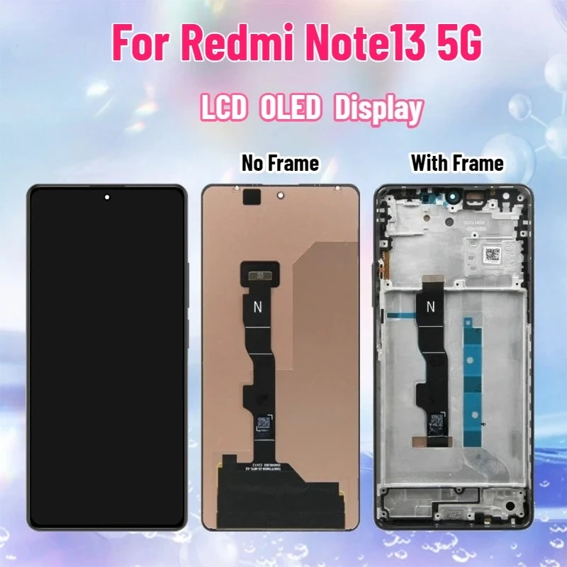 

6,67-дюймовый экран для Xiaomi Redmi Note 13 5G, ЖК-дисплей с сенсорным экраном для Redmi Note 13 5G, OLED-дисплей