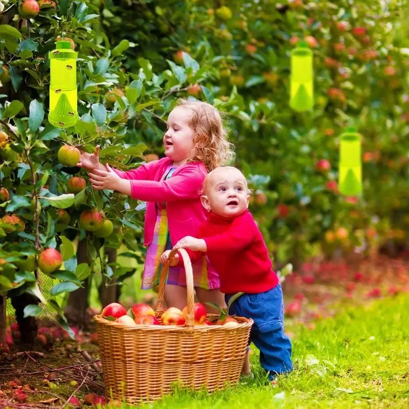 دبور فخ دبور ومصيدة الدبور 2x تلسكوبي النحل يطير الماسك قابلة لإعادة الاستخدام لحديقة البستان فناء الفناء الاستخدام في الهواء الطلق