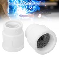 10/12# Durable White Argon Arc Welding TIG Soldering Cup Alumina Cup For WP9/20/17/18/26 Ceramic Nozzle