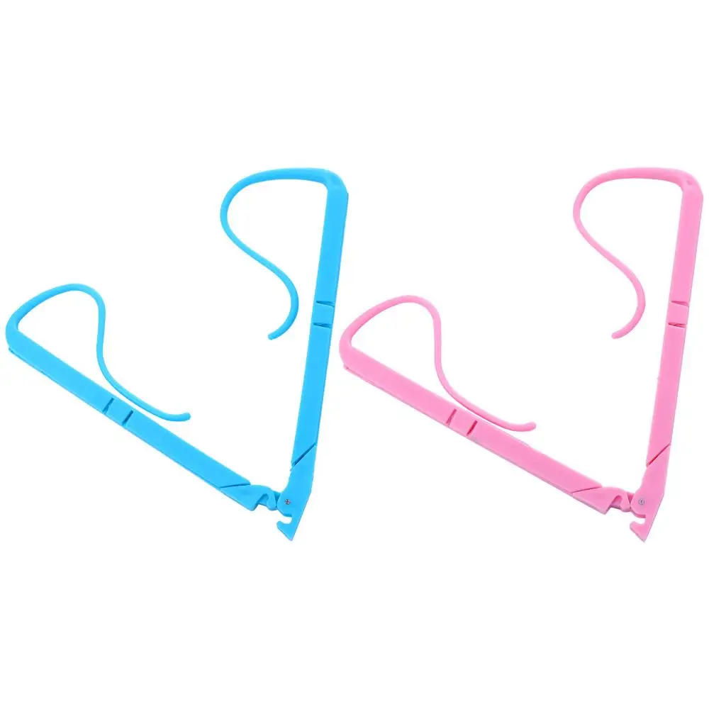 

Creative Foldable Blue / Pink Plastic Book Page Stand Anti-autoturn-page Book fixed clip Student Bookmark Convenient Read Gadget