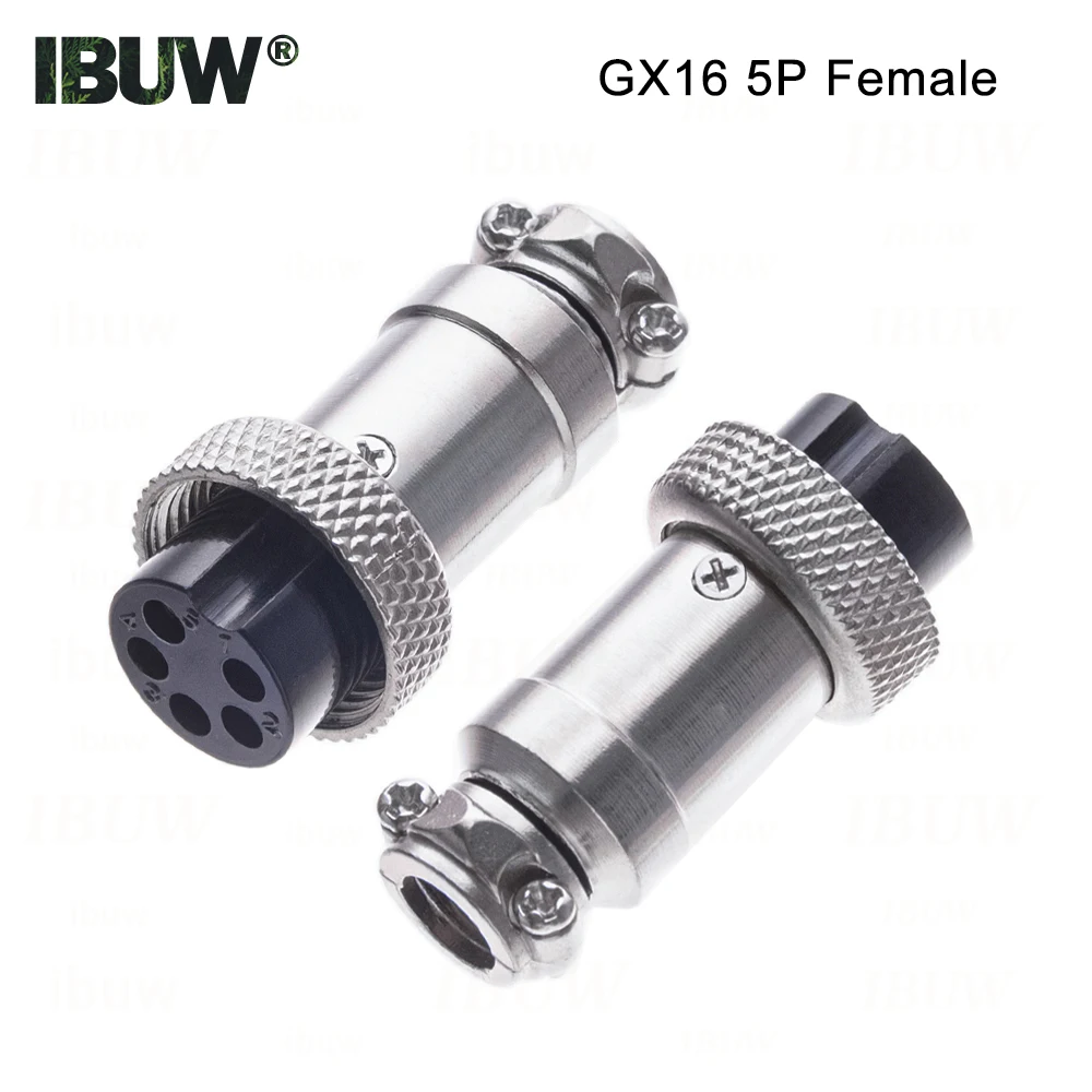 PCB Mount GX16 Circular Aviation Connector 2-10Pin 4P 5P 6P Male Female Waterproof Plug Socket for Circuit Board Component