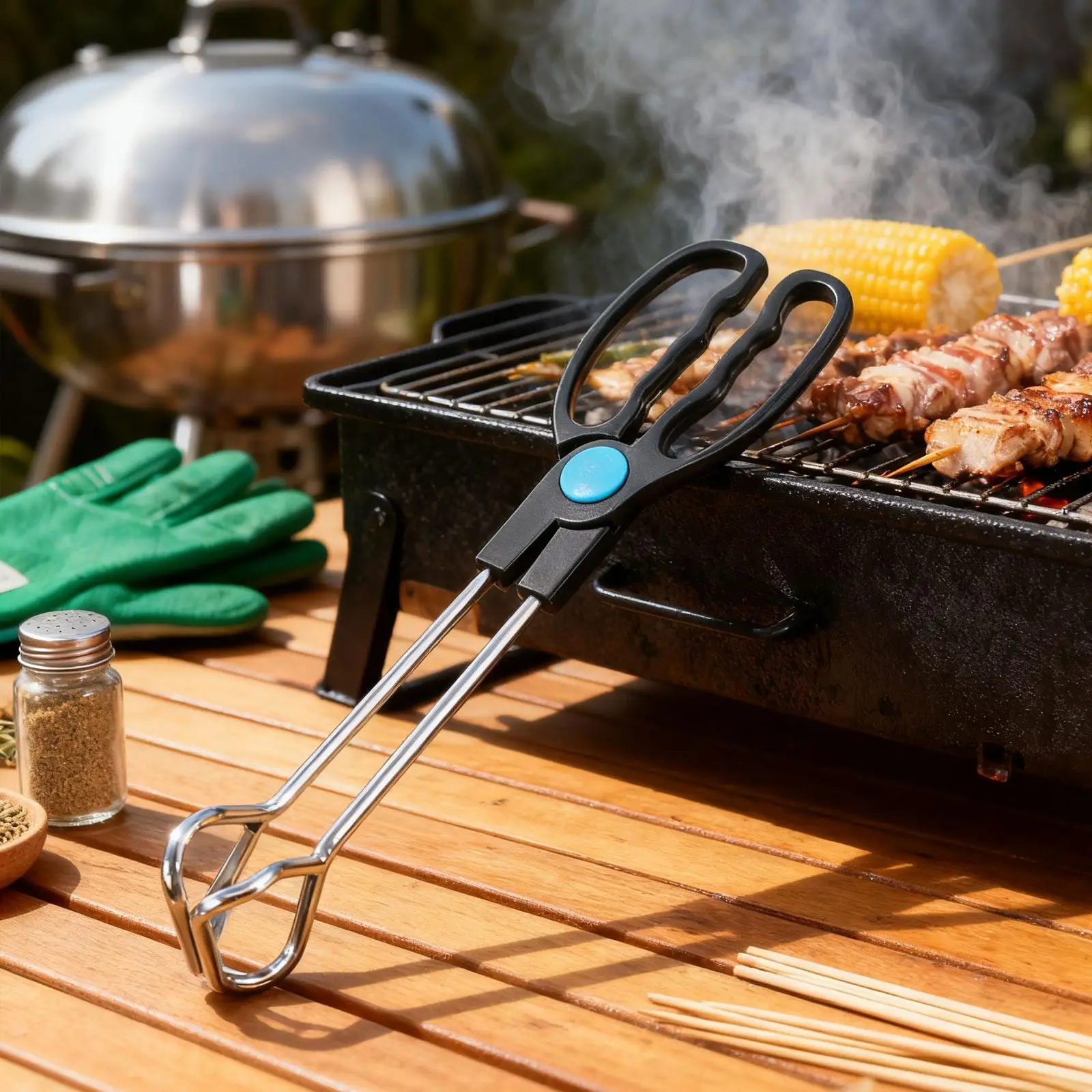 

Precision Kitchen Tongs Stainless Steel Cooking Gripper Food Clamp Handy Tool for Barbecue Oven Grill