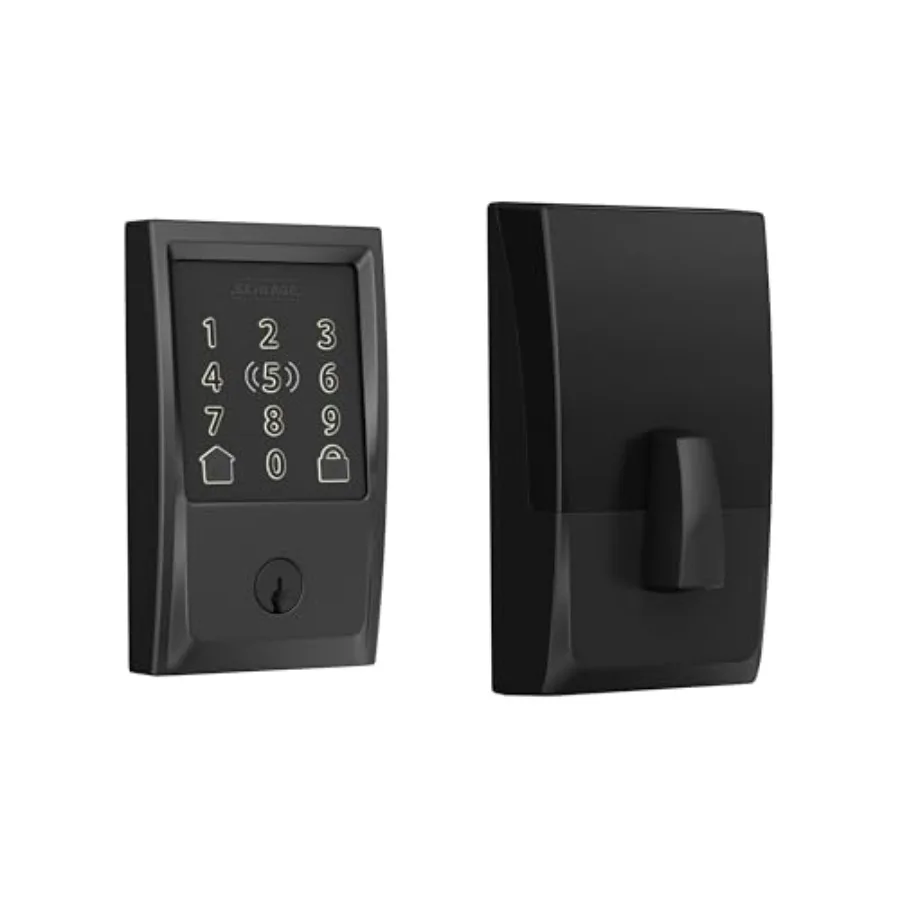 

Умный Wi-Fi замок Encode Plus для входной двери, без ключа, с функцией Deadbolt, матовый черный, встроенный Wi-Fi и управление через приложение, простая установка, совместимость с Alexa.