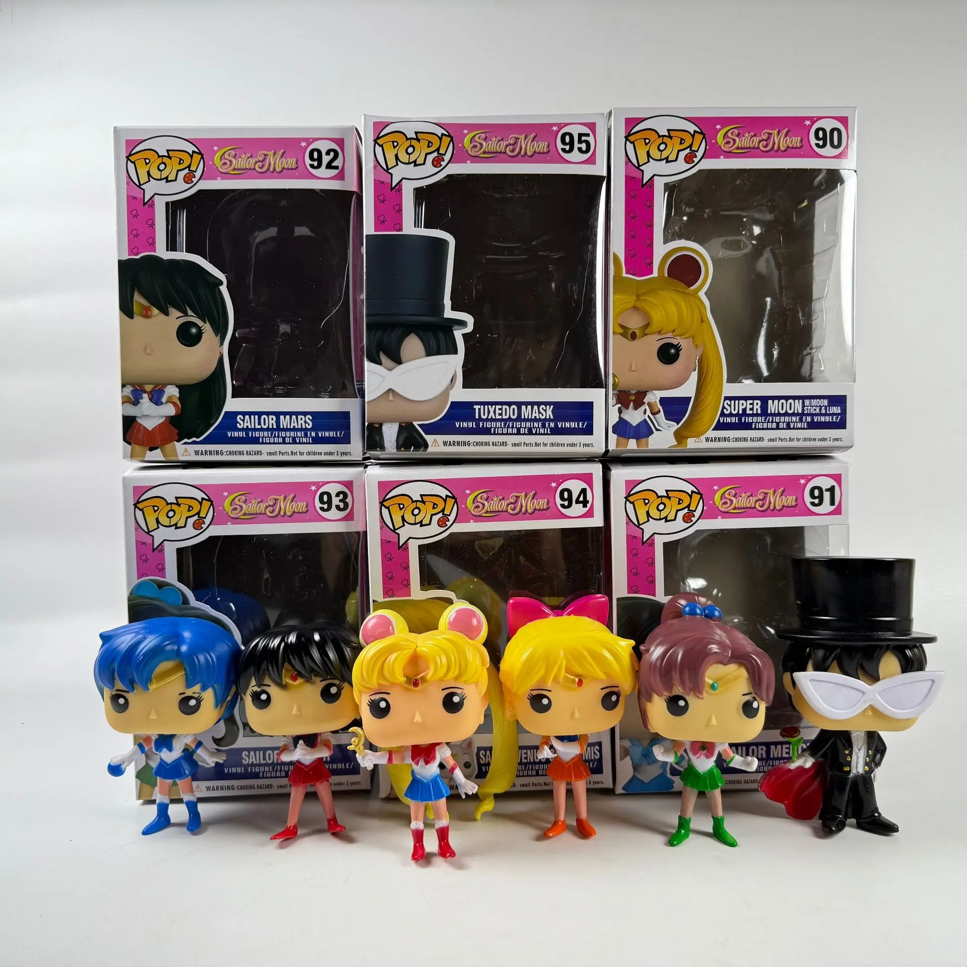 Figura Coleccionable de Sailor Moon Usagi Sailor Warrior Tuxedo Mask, Modelo de Personaje de Anime, Adorno de Escritorio, Regalo para Niños