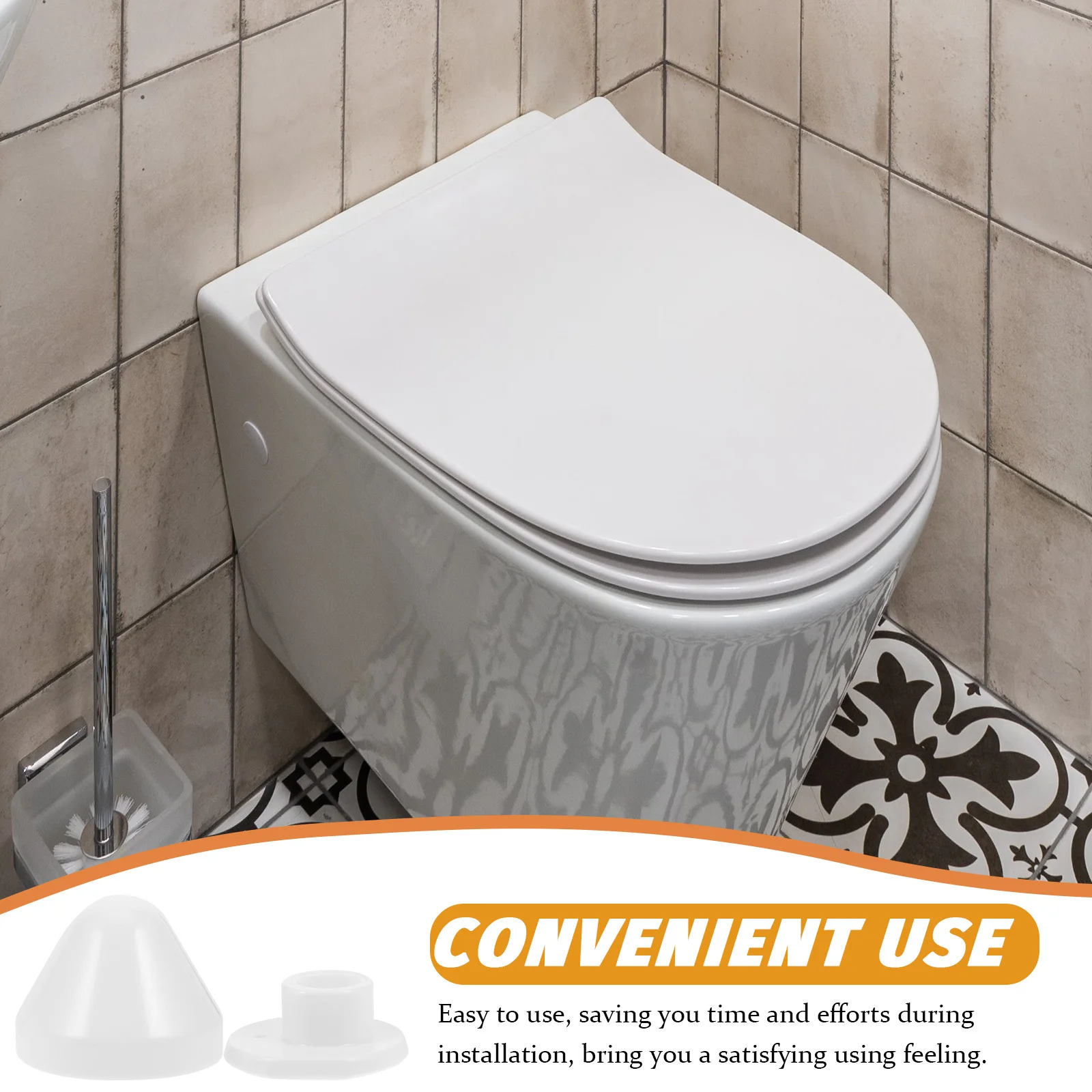 

1Set Toilet Bolt Caps High Quality Plastic Covers Toilet Seat Screw Bolt Installation Accessories Repair Parts