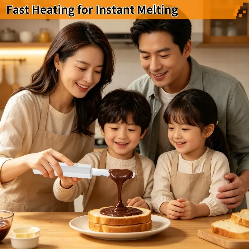 Household kitchen heating butter knife Electric heating butter knife Toast cream cheese knife