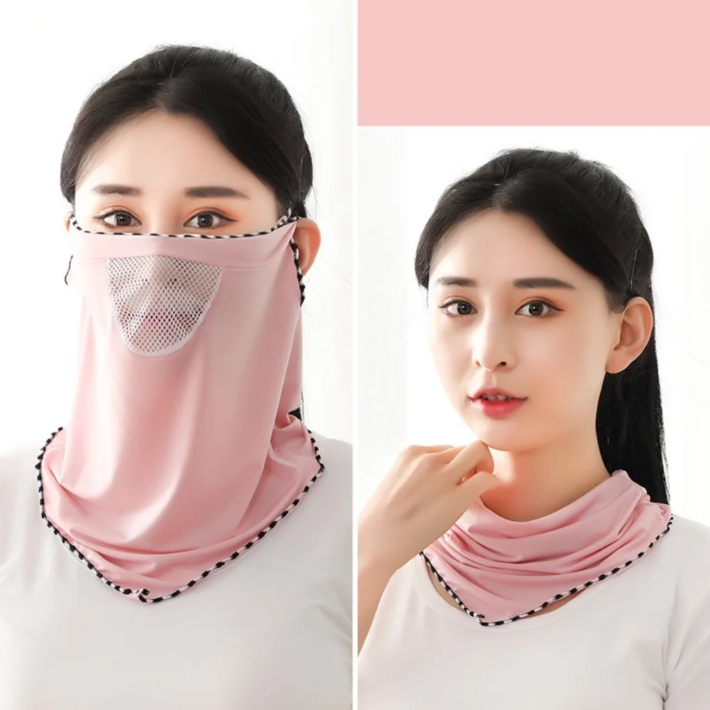 

Cycling Breathable Dew Nose Neck Protection Sun Protection Ice Silk Neck Mask Mouth Mask Face Cover Scarf