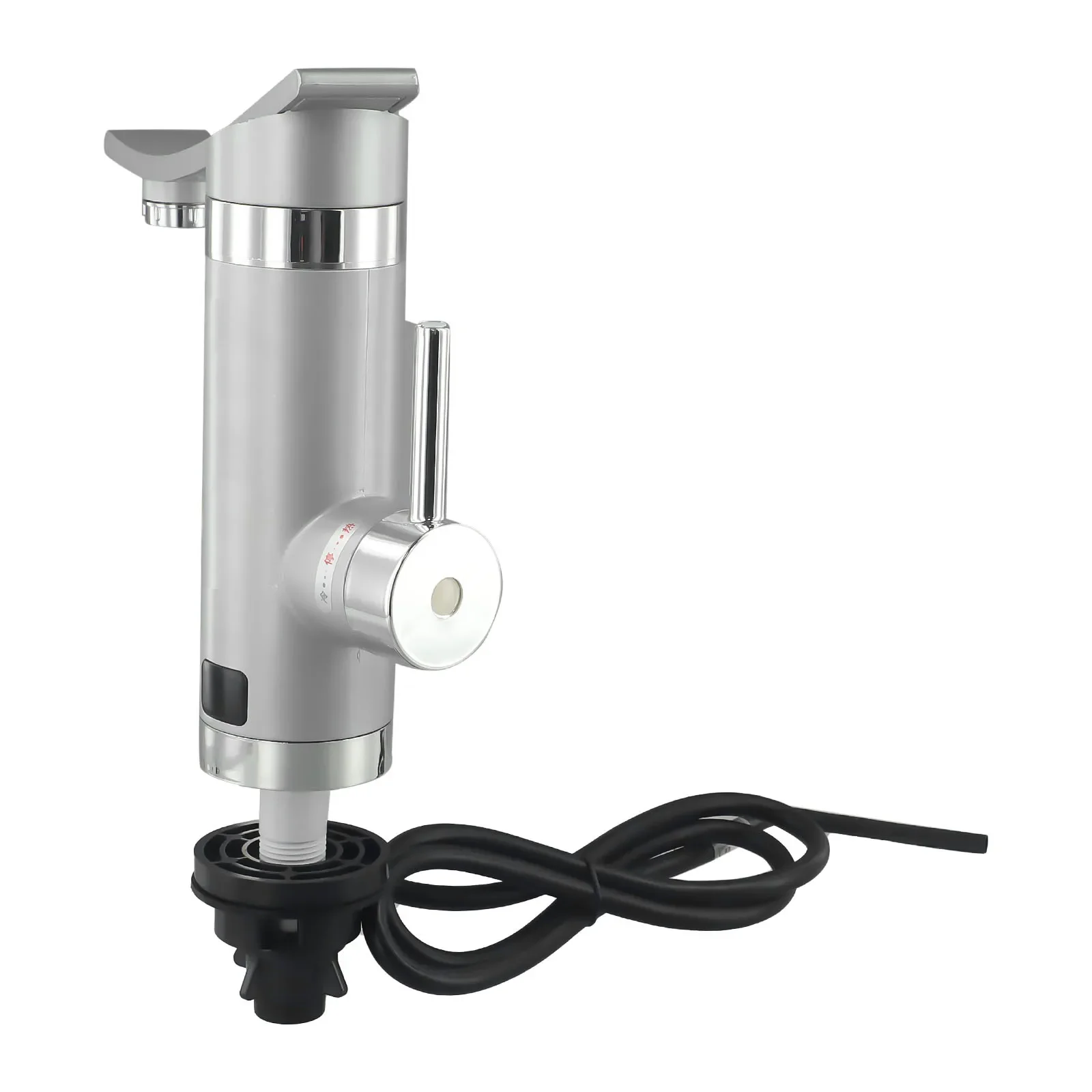 3000W Electric Quick Bathroom Kitchen Water Heater Tap° Rotation Digital LCD Display Faucet Water Heater G1/2 Interface