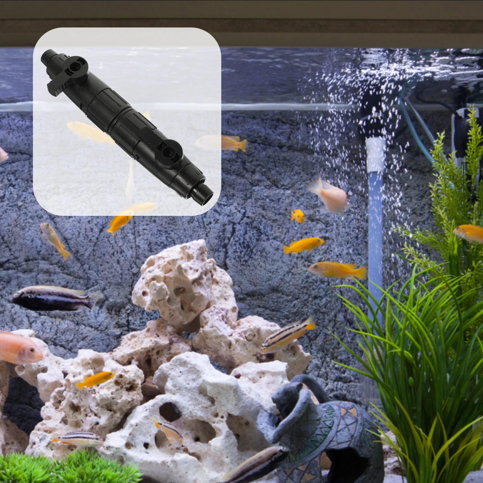 

Fish Tank Filter Hose Valves High-Grade ABS Water Flow Control Switch Aquarium Supply Plastic Pipe Valve Adjustable Regulating