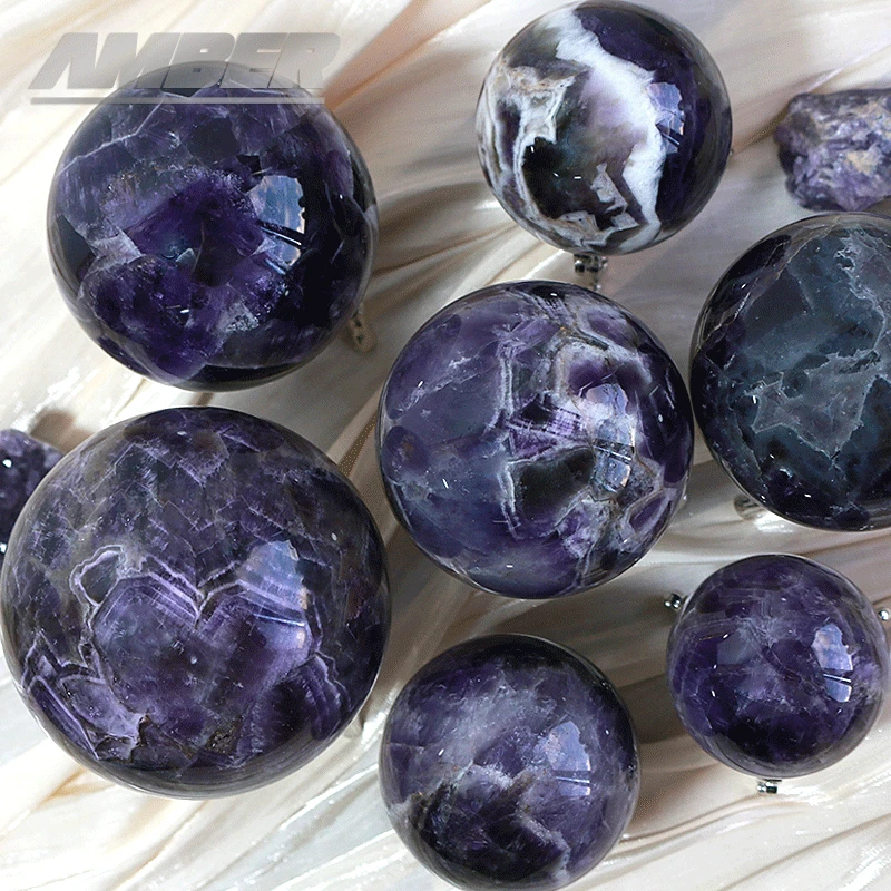 

Natural Crystal Amethyst Stone Ball Quartz Massage Polished Reiki Healing Exquisite Decor Moonstone Ore Souvenirs Sphere gift