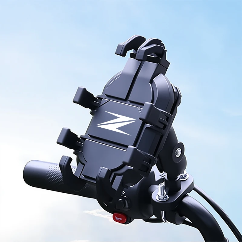 حامل هاتف الدراجة النارية ركوب الملاحة قوس للصدمات لكاواساكي Z900 Z1000 Zontes 150NK Z650 Z750 Z800 اكسسوارات #4