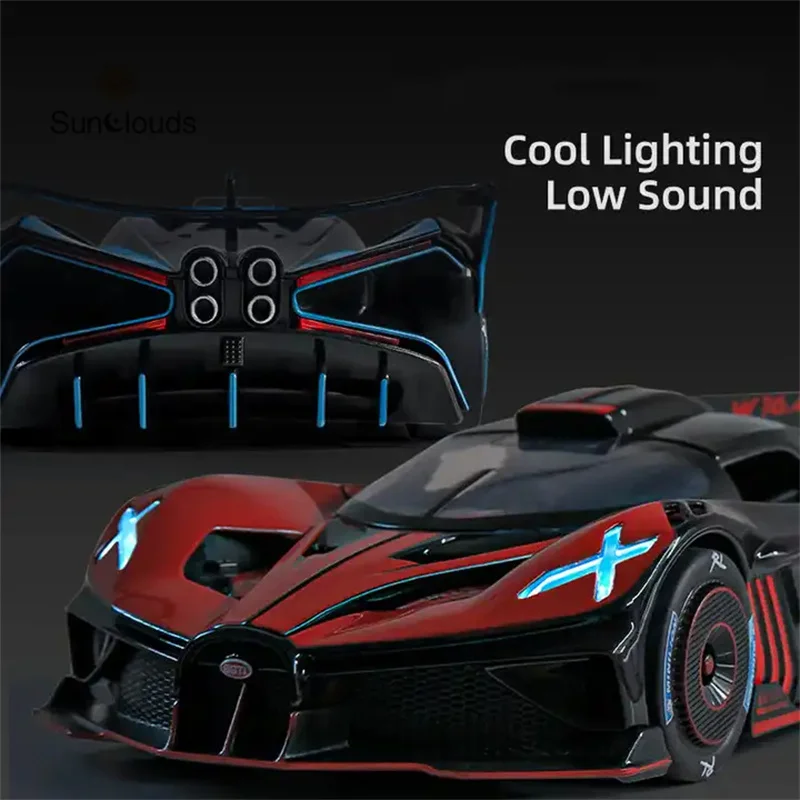 Zinc Alloy Diecast Cars Model Toy Vehicles Metal Concept Car Model Simulation Sound Light Kids Toy Gift