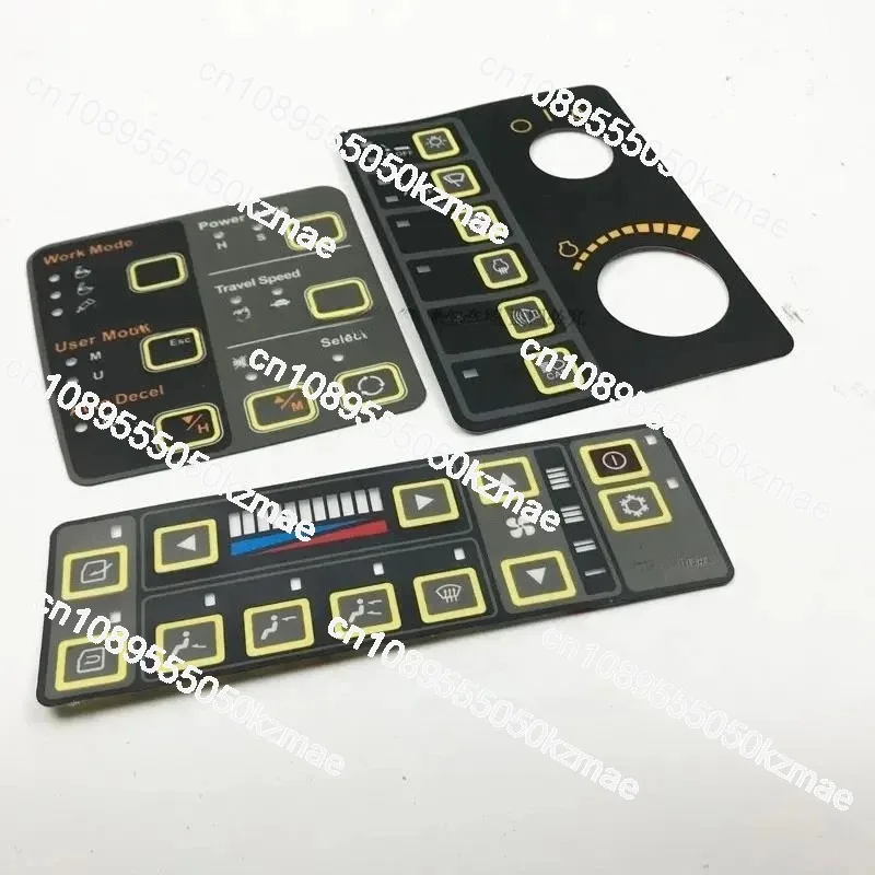 R210LC-7 Monitor Panel Sticker PVC PC Excavator Spare Parts For Hyundai