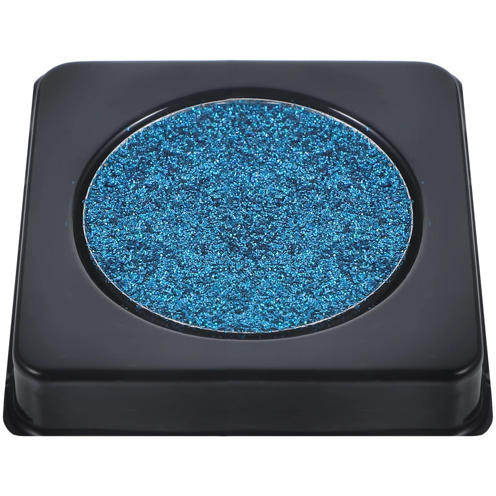 1pc グリッターアイシャドウプレートブルーシマーパウダー長期的な明るいメイクアップパーティーナイトクラブスパークルアイシャドウ女性