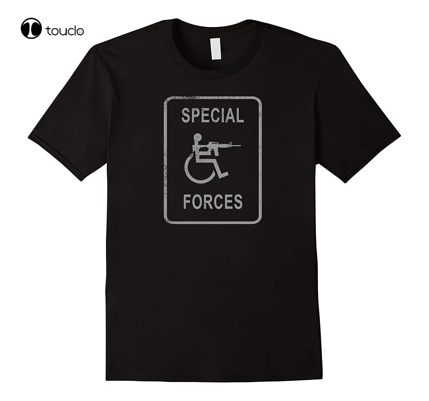 New Summer Cool Tee Shirt Army Special Forces Handicapped Disabled Placard T Shirt! Funny T-Shirt Custom Aldult Teen Unisex