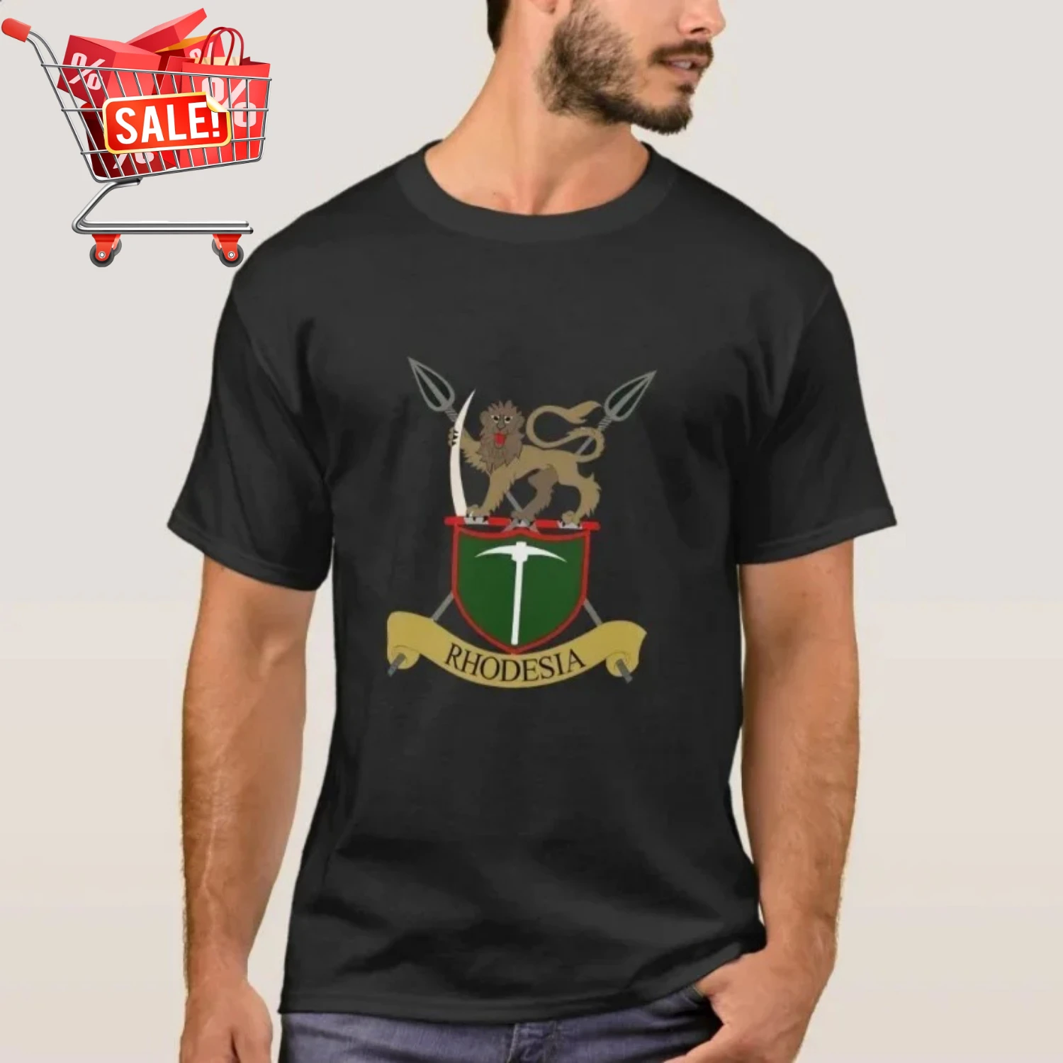 Rhodesian Army T-Shirt 100% Cotton O-Neck Short Sleeve Summer Casual Mens T-shirt Streetwear