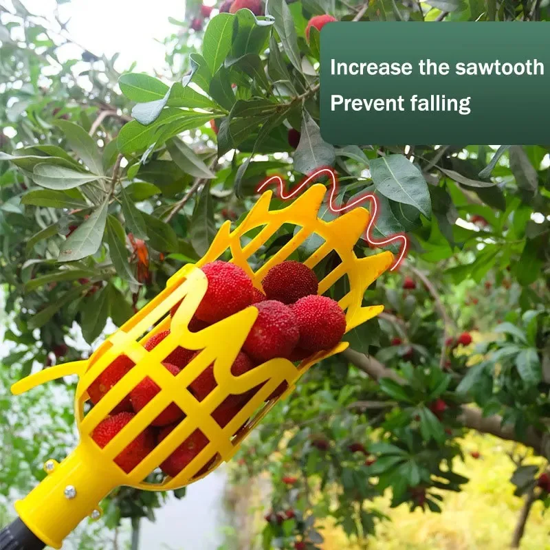 1PC Garden Basket Fruit Picker Head Multi-Color Plastic Fruit Picking Tool Catcher Agricultural Bayberry Jujube Picking Supplies