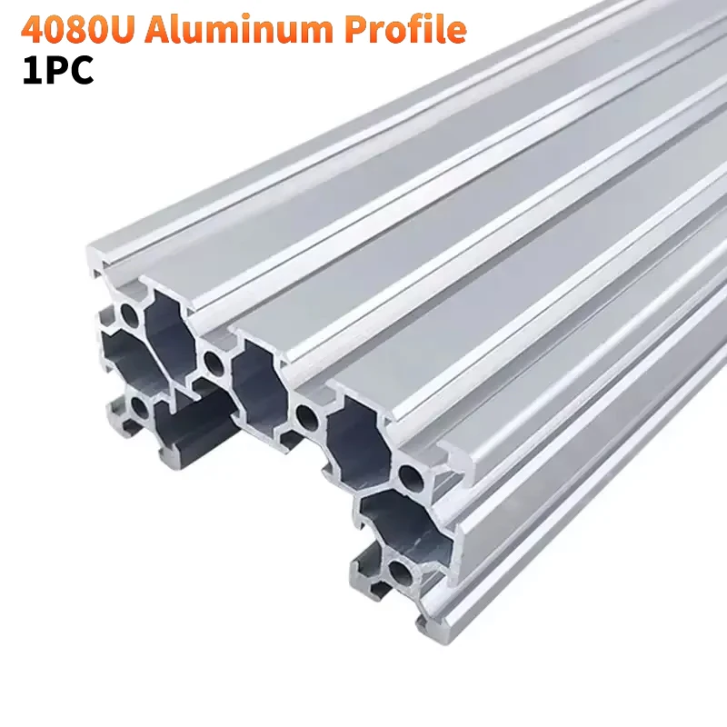 1PC Aluminum Profile 4080U V-Slot Extrusion Frame CNC 3D Printer For Machine DIY Bracket Pipeline Framework Length 100-1050mm