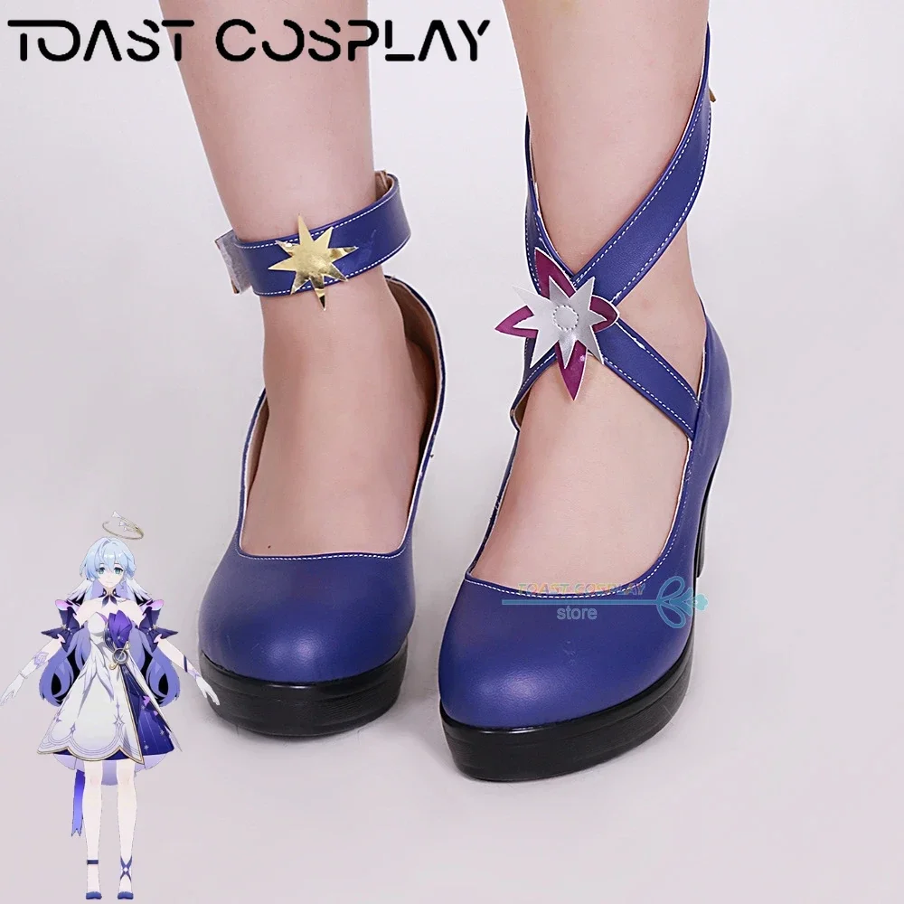 Robin Honkai Star Rail Cosplay zapatos Anime juego Cos botas Comic Robin Cosplay disfraz Prop zapatos para fiesta de Halloween Con