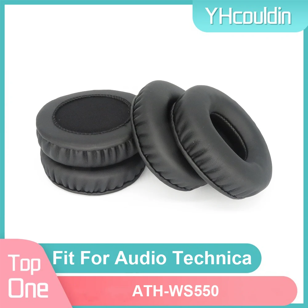 Earpads para o fone de ouvido de áudio technica ATH-WS550 almofadas de espuma almofadas macias do plutônio preto