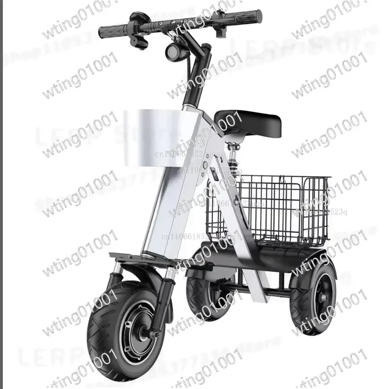 for X 48V High Torque Collapsible E Trike Compact Ultra Light Mini 3 Wheel Scooter Easy Carry Foldable Design Powerful Motor