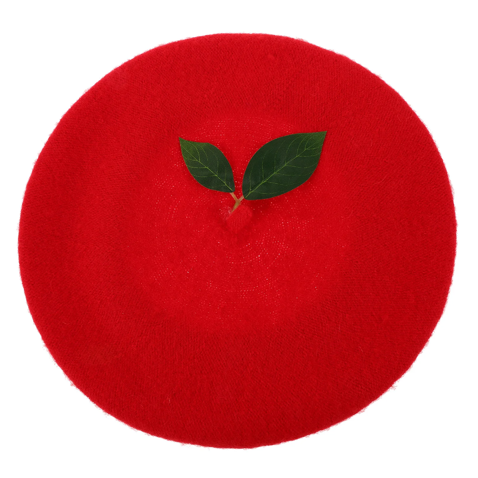 

Beret Hat Women Cute Berry Decor Performance Cap Warm Comfortable Stylish Knit Fruit Artist Hat Versatile Use