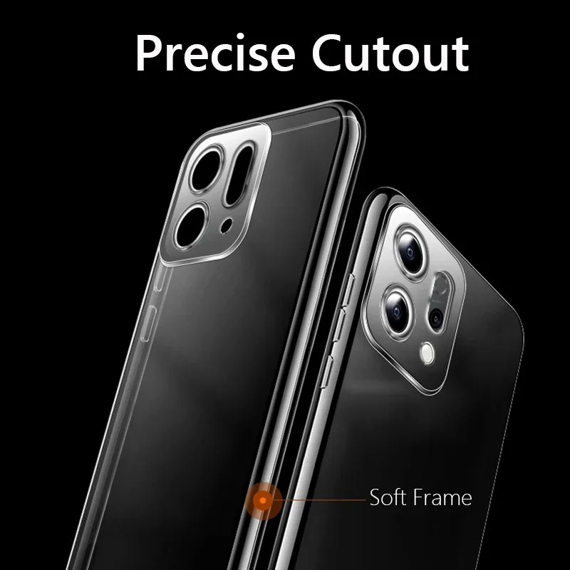 Simple Slim Soft TPU Clear Transparent Phone Cases For OPPO Reno 14F 14 F Reno14 Pro Reno14Pro 5G Back Cover Fundas Capa Carcase
