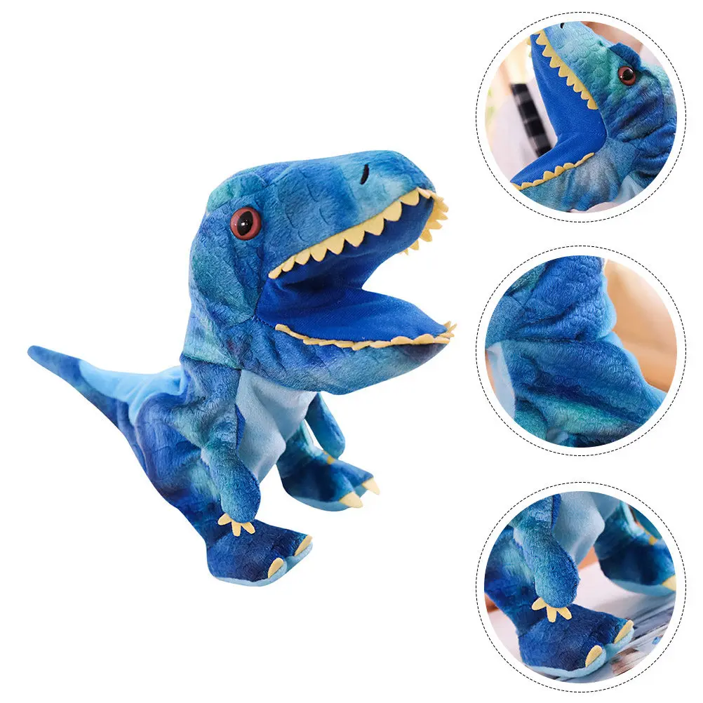 

Vivid Dinosaur Hand Puppet PP Cotton Material Safe Gentle Comfortable Parent-Child Interactive Story Telling Role Play