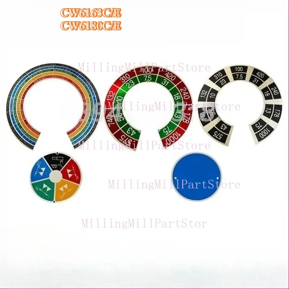 1pc CW6163C CW6180E Bedside Box Signboards Feed Revolutions Per Minute Nameplate Round Signage