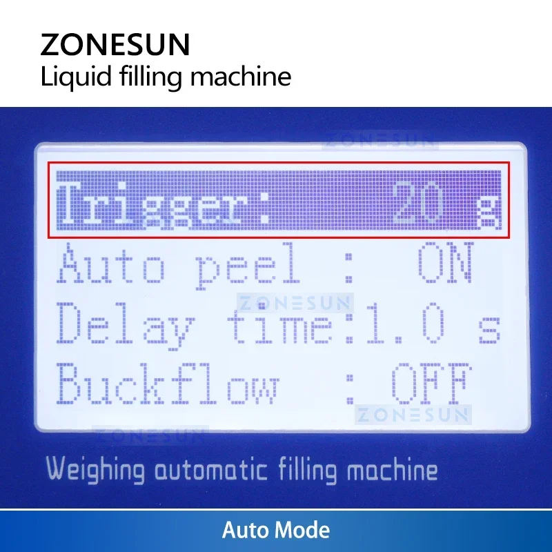 เครื่องบรรจุของเหลวแบบกึ่งอัตโนมัติ ZONESUN ZS-M100