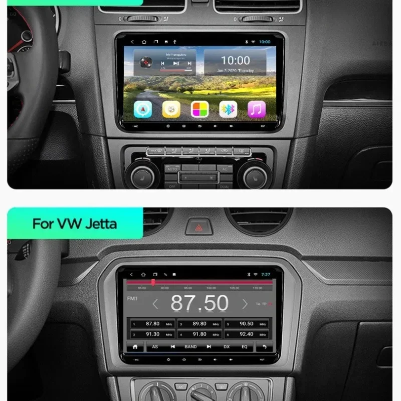Universal 9 Inch Car DVD Player GPS Navigation Compatible with Volkswagen - Rear Seat Entertainment System for Cars