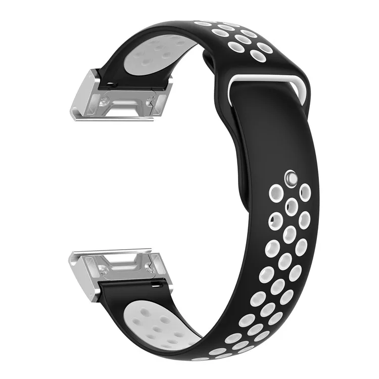 

22mm Two-Tone Silicone Watch Band for Garmin Fenix 8 47mm / Fenix 7 / 5 / Forerunner 935 / Quatix5 / Quatix5 Sapphire / Approach