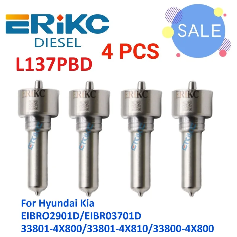 

4PCS L137PRD L137PBD Injector Nozzle for KIA HYUNDAI EJBR02901D EJBR03701D 33801-4X810 33801-4X800 33800-4X800