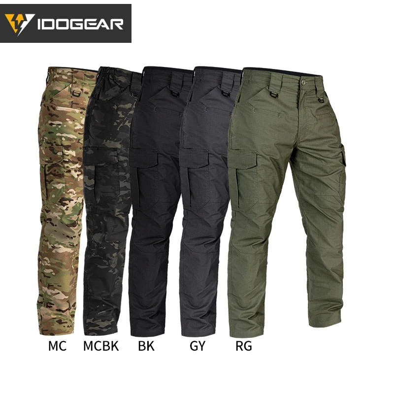 IDOGEAR Men\'s Flex Tactical Pant Lightweight Stretch Work Cargo Pants EDC Casual Trouser Outdoor Sport Hiking Pant 3213