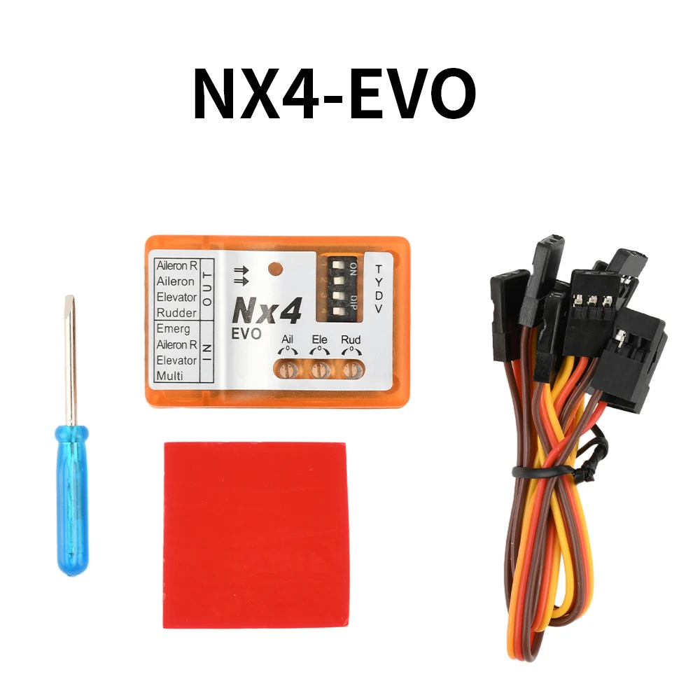 NX4-EVO NX4-PRO Flugsteuerung 3D Flug-Gyroskop-Balance für Starrflügler Rate-Hold Gyro-Off-Modus Unterstützt – Detail 4