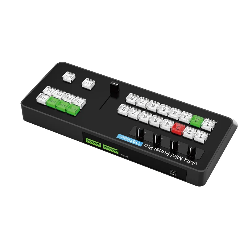 8-Channel Video Switching Console Type-C Input/Output MIDI Protocol for VMix Reliable Control Surface for Broadcast view 4