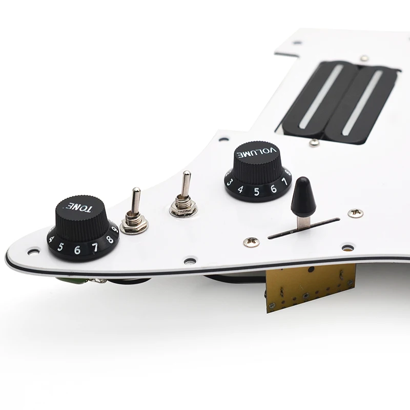 HH-Coil Splitting Electric Guitar Pickguard Two Blade Style High Output-15K with Two Humbucker Loaded Prewired Scratchplate