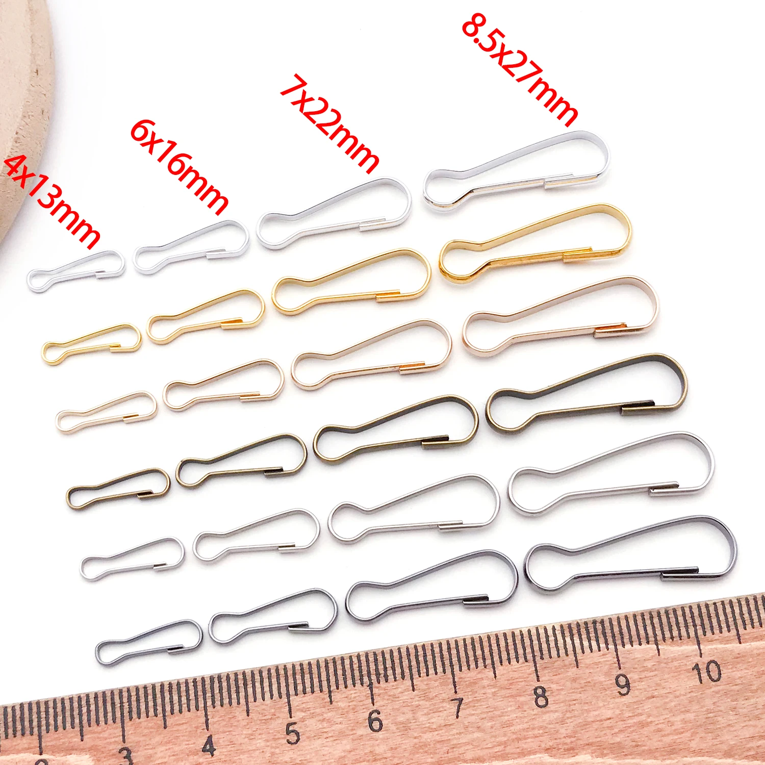 50pcs Iron hardware Buckle Gourd Zhu Dan Buckle Is Suitable for DIY Making Key Chain Bag Pendant Jewelry Hook