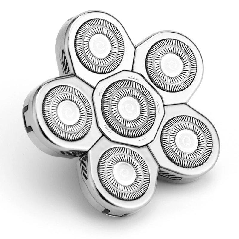 ماكينة حلاقة بديلة للرأس ماكينة حلاقة كهربائية بشكل مستقل 6/7 قاطعة عائمة للشحن السريع