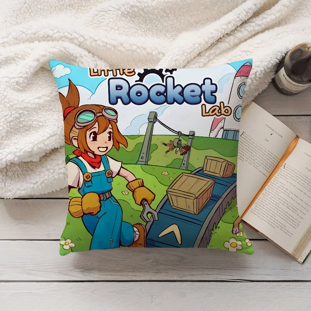 لعبة ليتل روكيت مختبر كيس وسادة ديكور المنزل غطاء الوسادة مناسبة لغرفة النوم أريكة مكتب السيارة