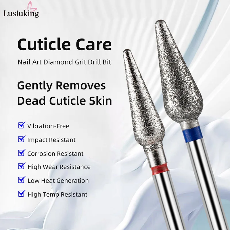 ดอกสว่านเจียรเพชร 1/2/5 ชิ้น สำหรับทำเล็บมือ เล็บเท้า กำจัดหนังกำพร้า อุปกรณ์เสริมสำหรับเครื่องเจียรเล็บไฟฟ้าแบบรัสเซีย