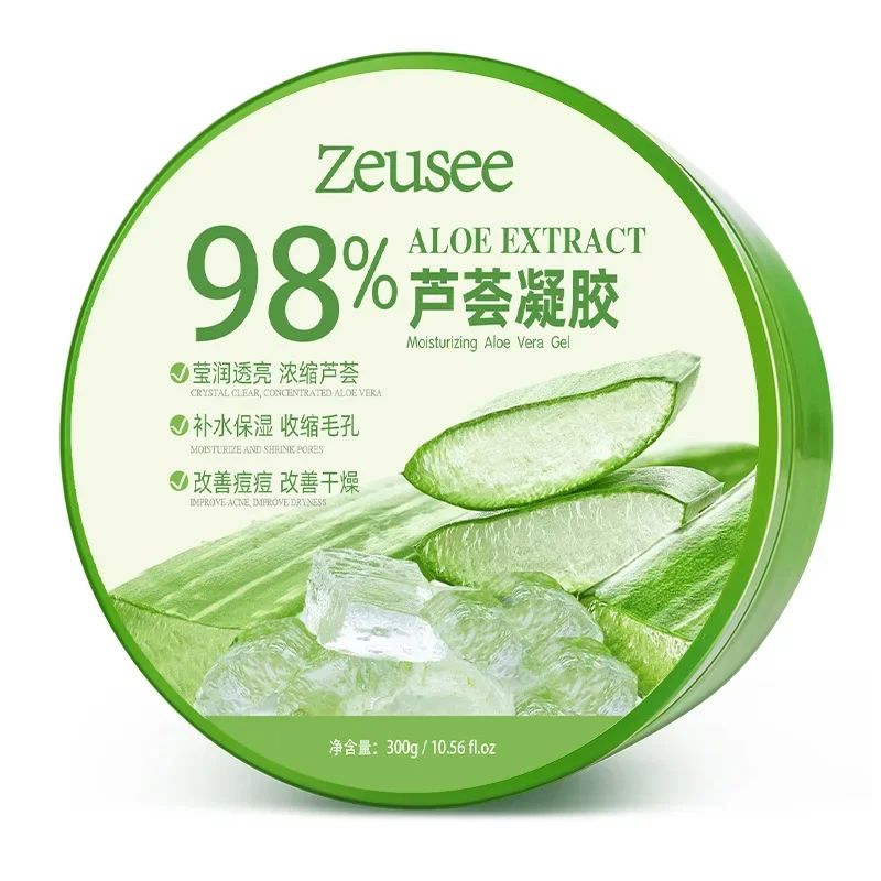 Gel de Aloe Vera Gel de Aloe Vera 98 productos para el acné crema hidratante mujer máscara masculina genuina 300g con cuchara