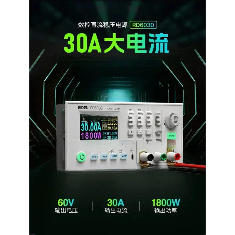 RD6030/RD6030W Regulated Power Supply Digital Display 12V/36V/48V/60V Adjustable Battery5V