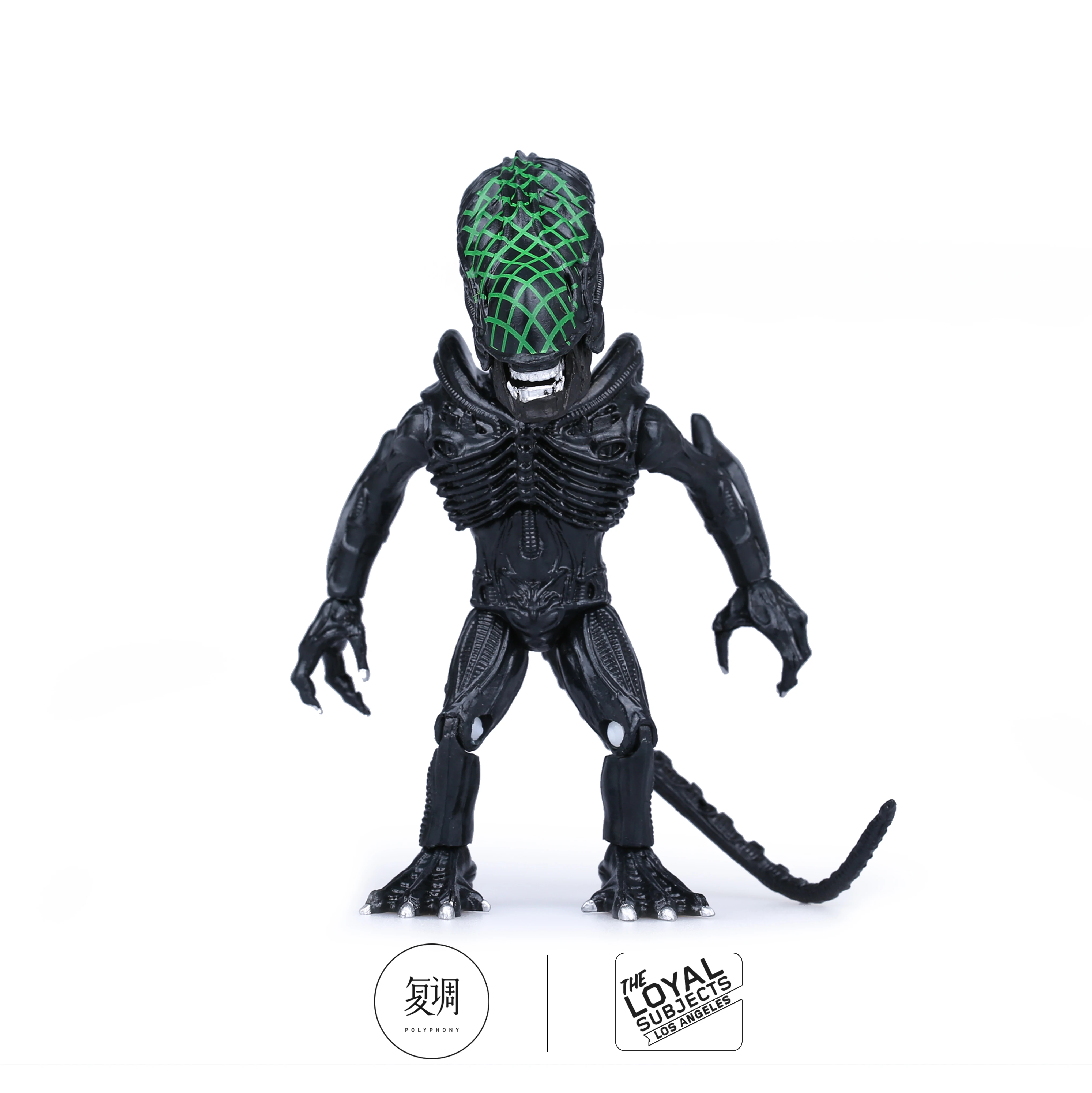 In stock Titans Alien Grid Head mobile figurine toy model toy gifts